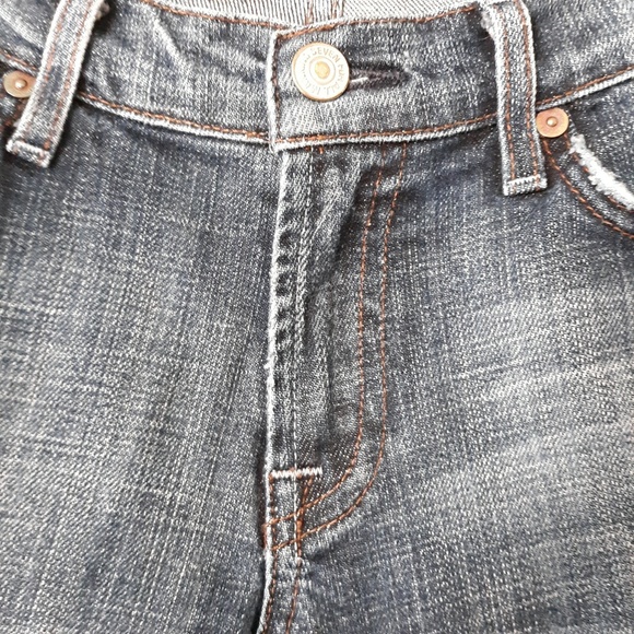 7FAMK Bootcut Denim Mid Rise Blue Jeans Sz 27 - Picture 3 of 8